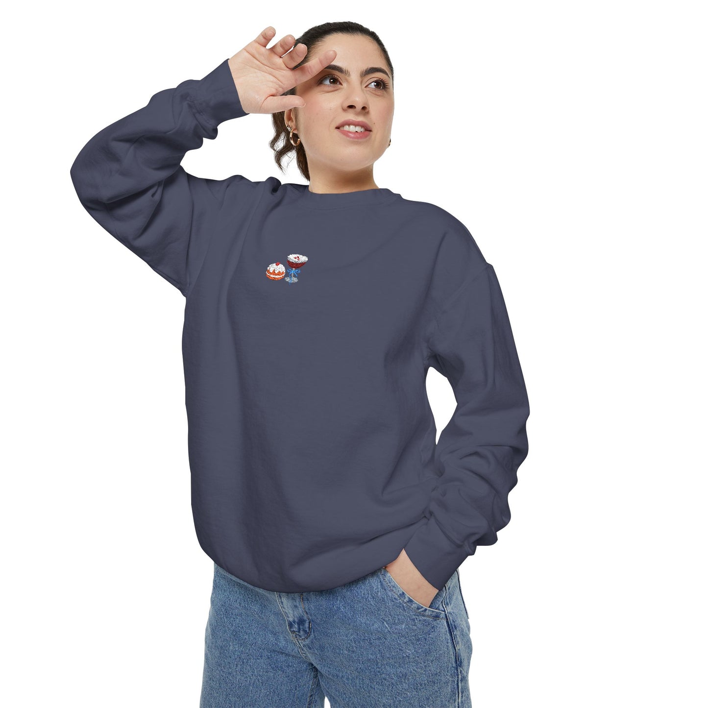 Hanukkah Crewneck Sweatshirt - Coffee & Donuts, But Make It Festive - Fairly Flora
