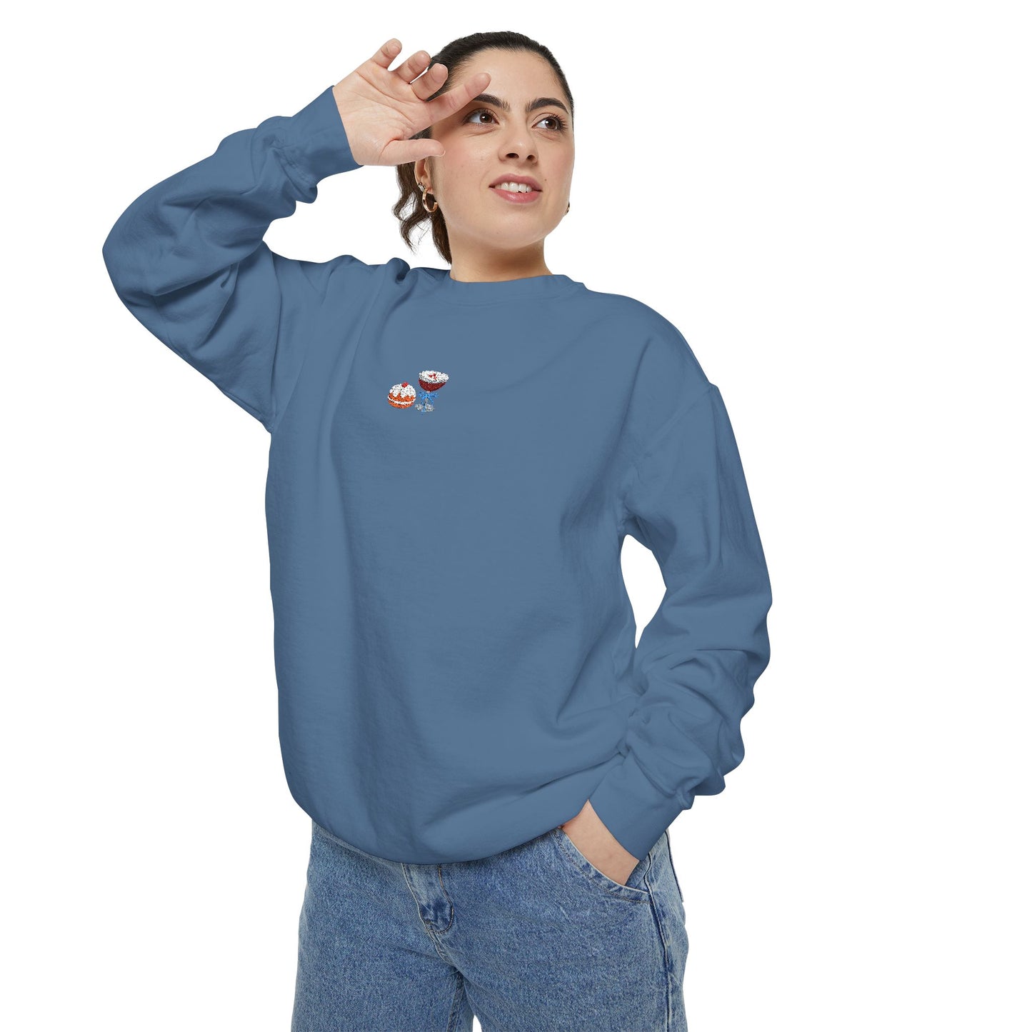 Hanukkah Crewneck Sweatshirt - Coffee & Donuts, But Make It Festive - Fairly Flora