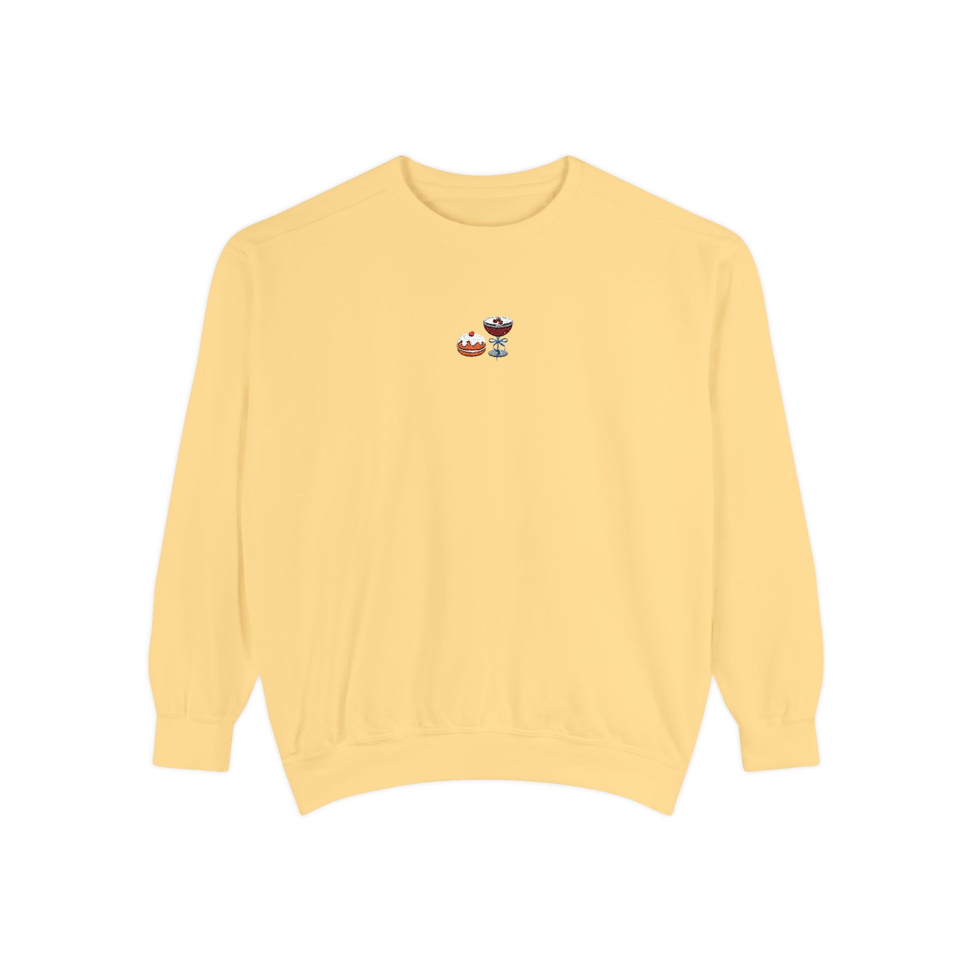 Hanukkah Crewneck Sweatshirt - Coffee & Donuts, But Make It Festive - Fairly Flora
