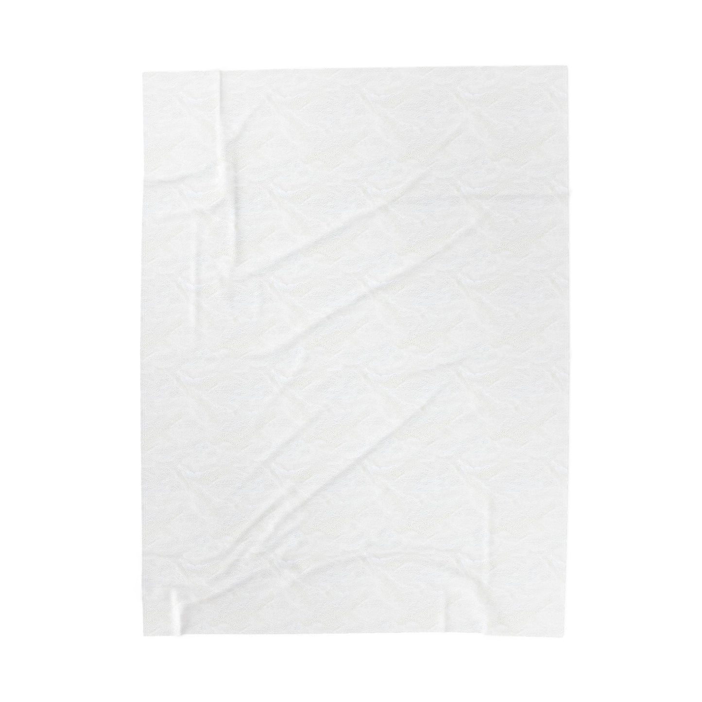 Plain white back of Halloween throw blanket